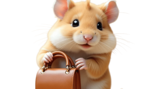 バッグを持つハムスター⑪