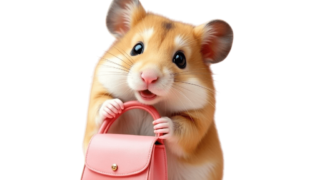 バッグを持つハムスター④