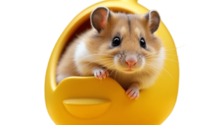 おもちゃで遊ぶハムスター②