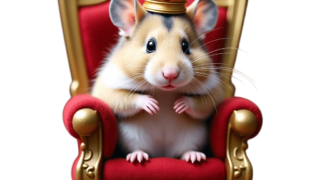 王様になったハムスター③