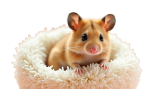 ベッドでモフモフするハムスター①