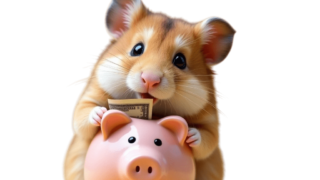 貯金をするハムスター①