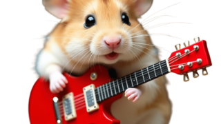 ギターを奏でるハムスター⑨